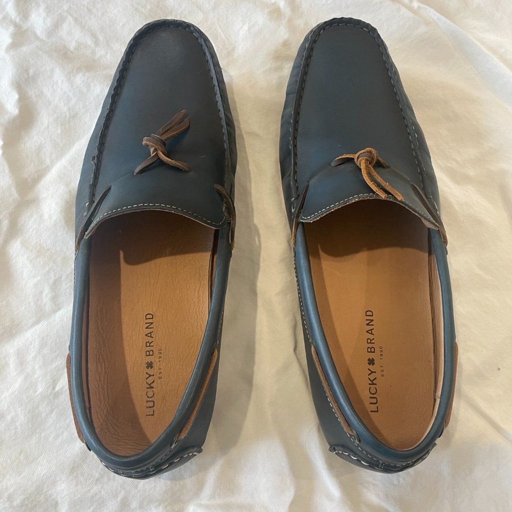 Lucky Brand Blue Driver Loafers
